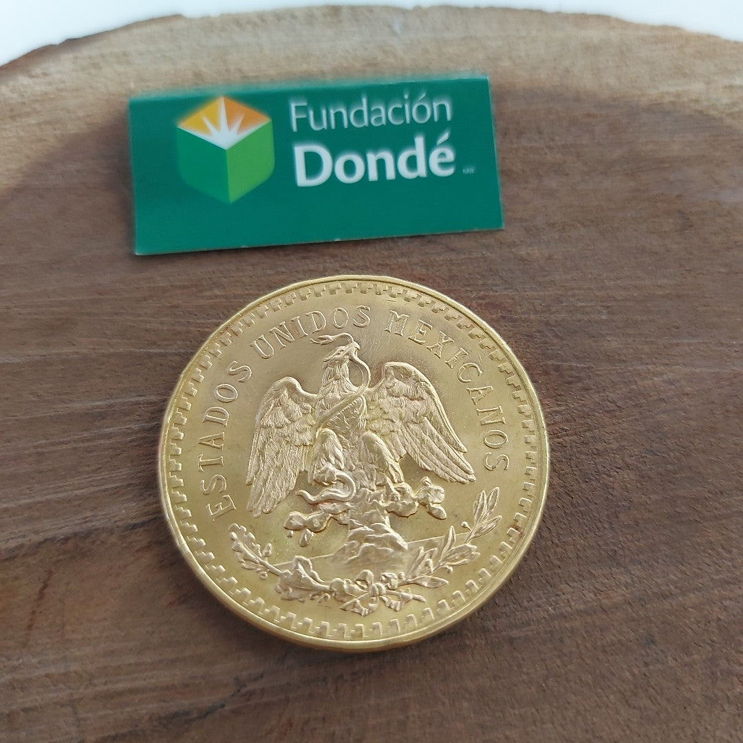 K1 41,60 GRMS 21 K IDENTIFICACIÓN MONEDA NOMINATIVA MONEDAS PESOS 50 PESOS (SEMINUEVO)