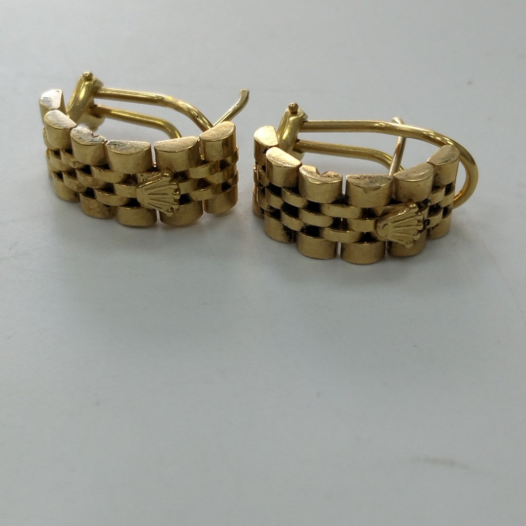 ARETES PAR ORO 18 K 12,80 GRMS (SEMINUEVO)