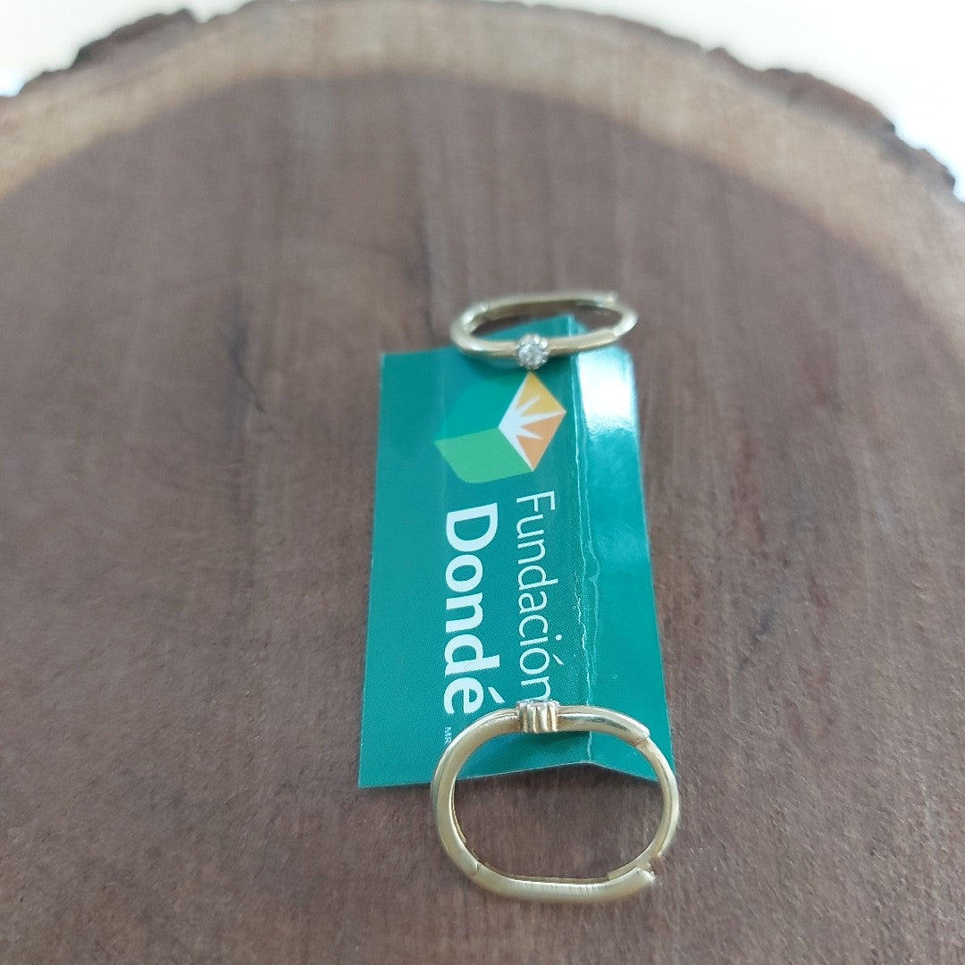 ARRACADAS PAR ORO 10 K 1.4 GRMS (SEMINUEVO)