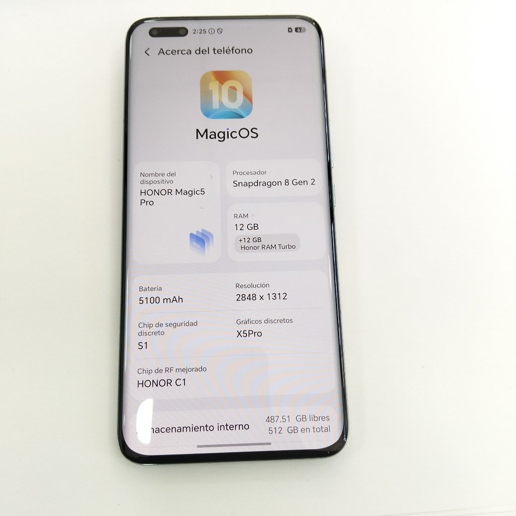 CELULAR HONOR MAGIC 5 PRO PGT-N19 512 GB 12 GB RAM (SEMINUEVO)