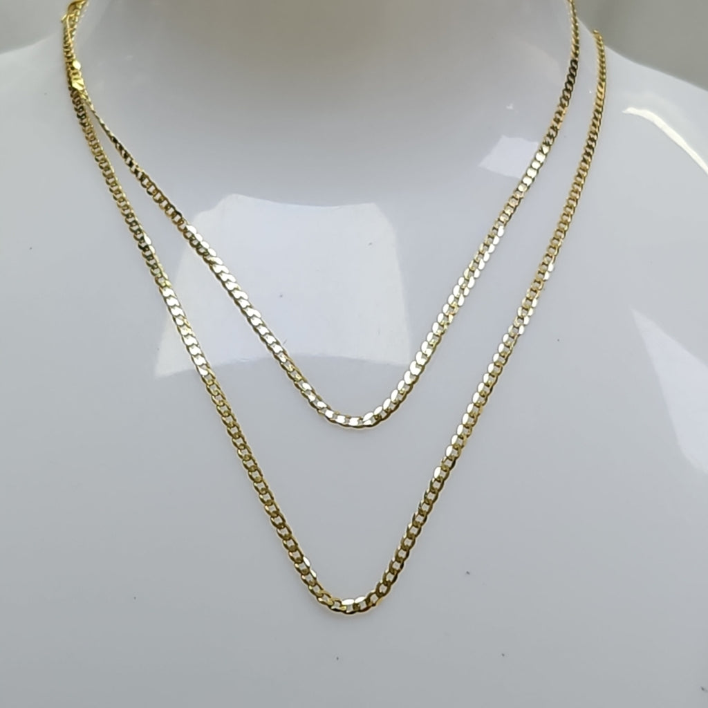 CADENAS BARBADA AMARILLA ORO 14K 2 (NUEVO)