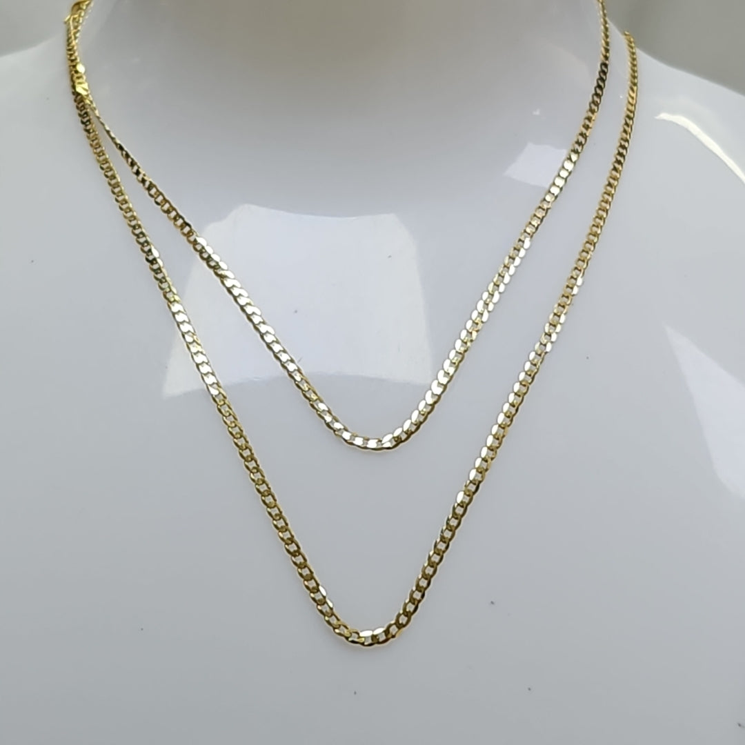 CADENAS BARBADA AMARILLA ORO 14K 2 (NUEVO)