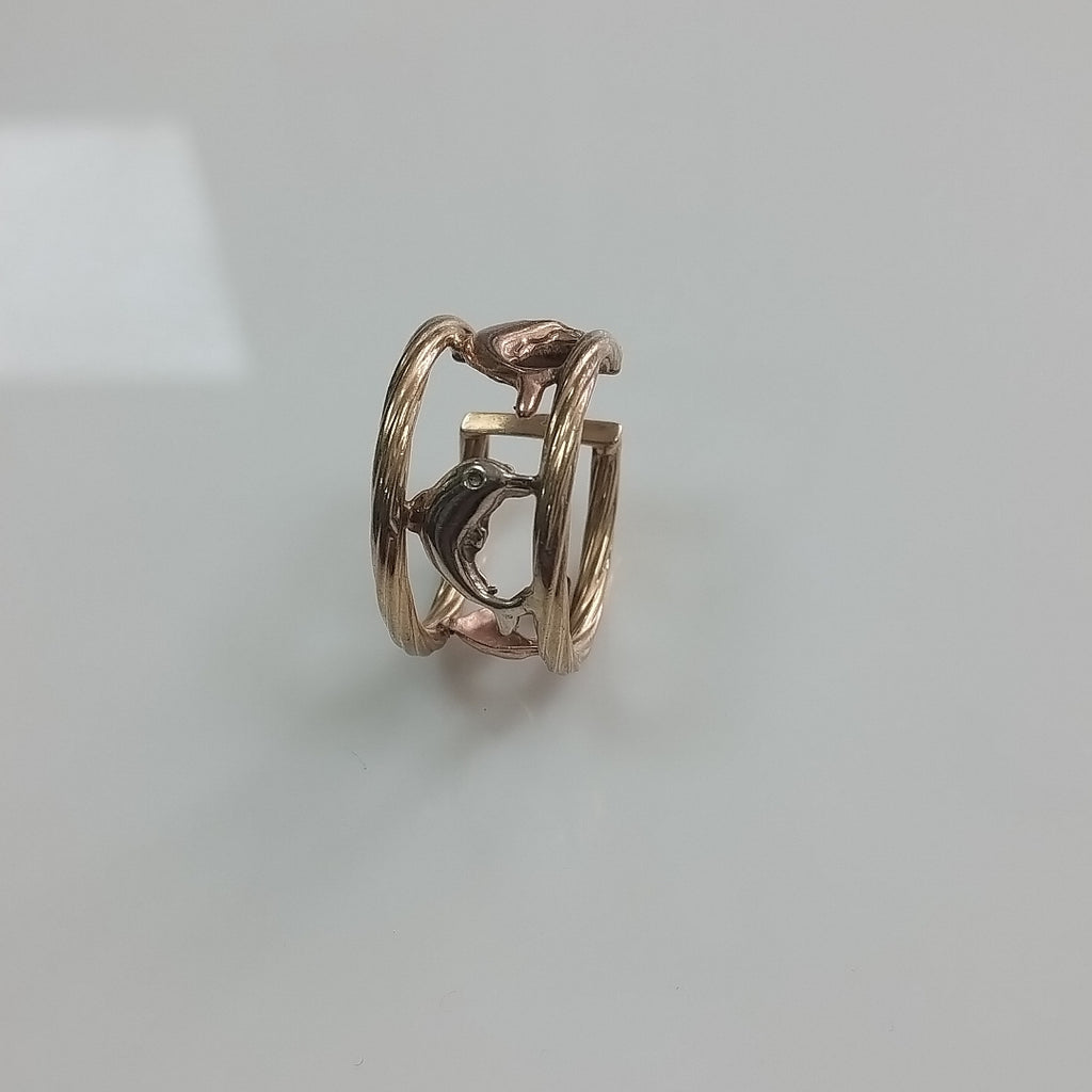 ANILLO ORO, ORO COMBINADO 10 K 2.7 GRMS (SEMINUEVO)