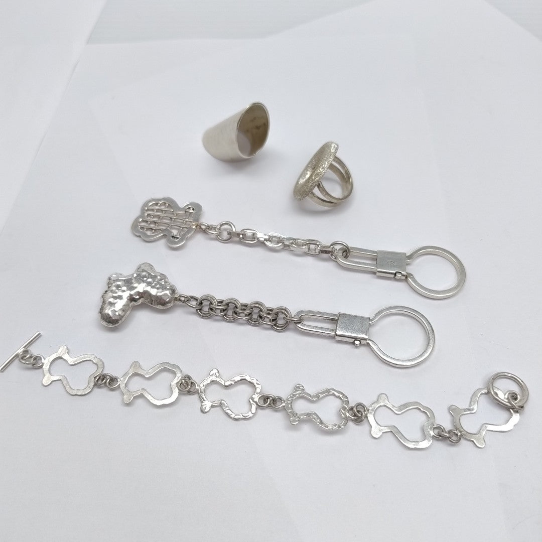 ANILLO, LLAVERO PLATA 56.9 GRMS (SEMINUEVO)