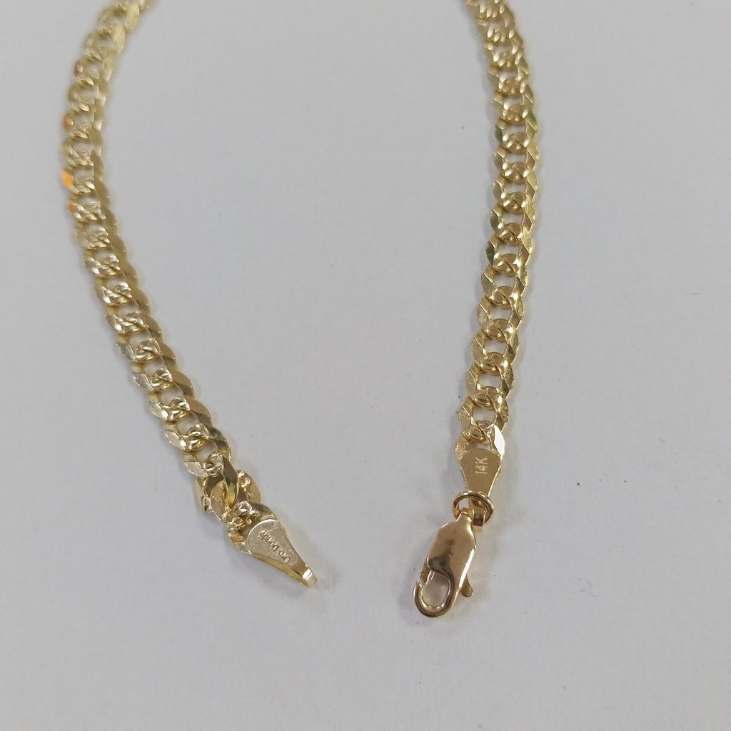 PULSERA BARBADA 14K 21 CM 7.6 GR (NUEVO)