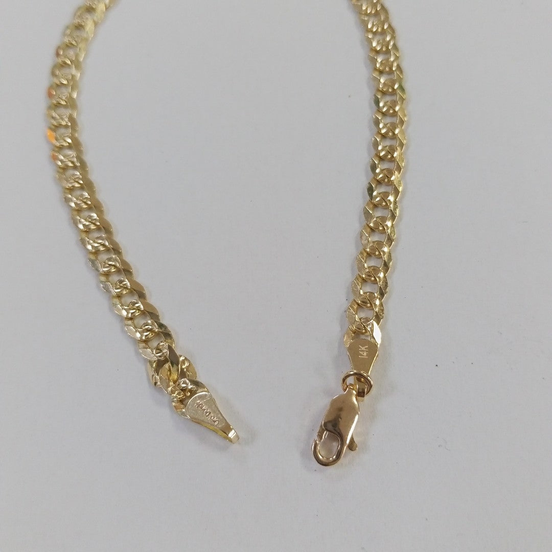PULSERA BARBADA 14K 21 CM 7.6 GR (NUEVO)