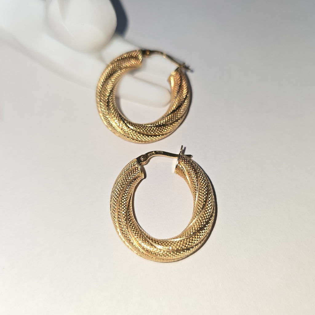 ARRACADAS PAR ORO 14 K 2,60 GRMS (SEMINUEVO)