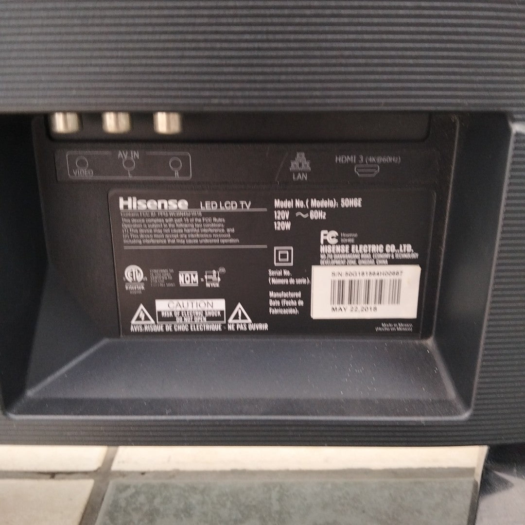 PANTALLA HISENSE 50H6E (2018) 50" LED 4K (SEMINUEVO)