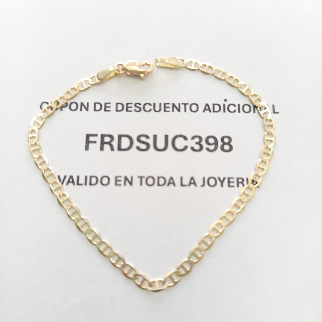 PULSERA GUCHI 14K 18 CM 2 GR (NUEVO)