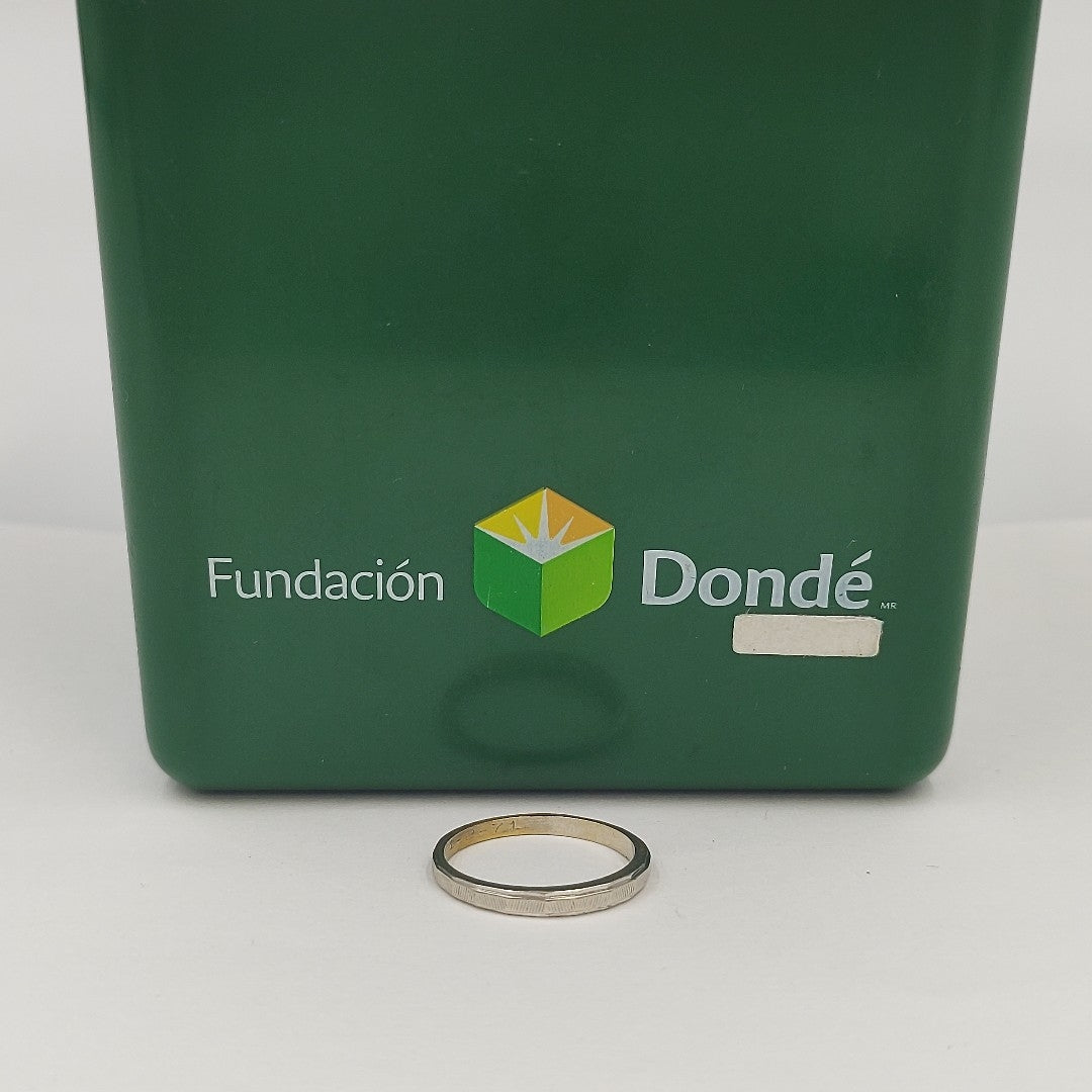 ARGOLLA ORO,ORO BLANCO 14 K 1,70 GRMS (SEMINUEVO)