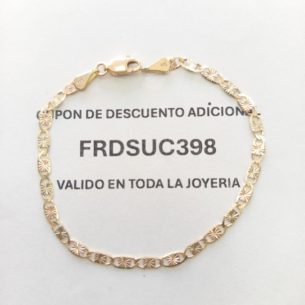 PULSERA GUCHI 14K 18 CM 2.9 GR (NUEVO)