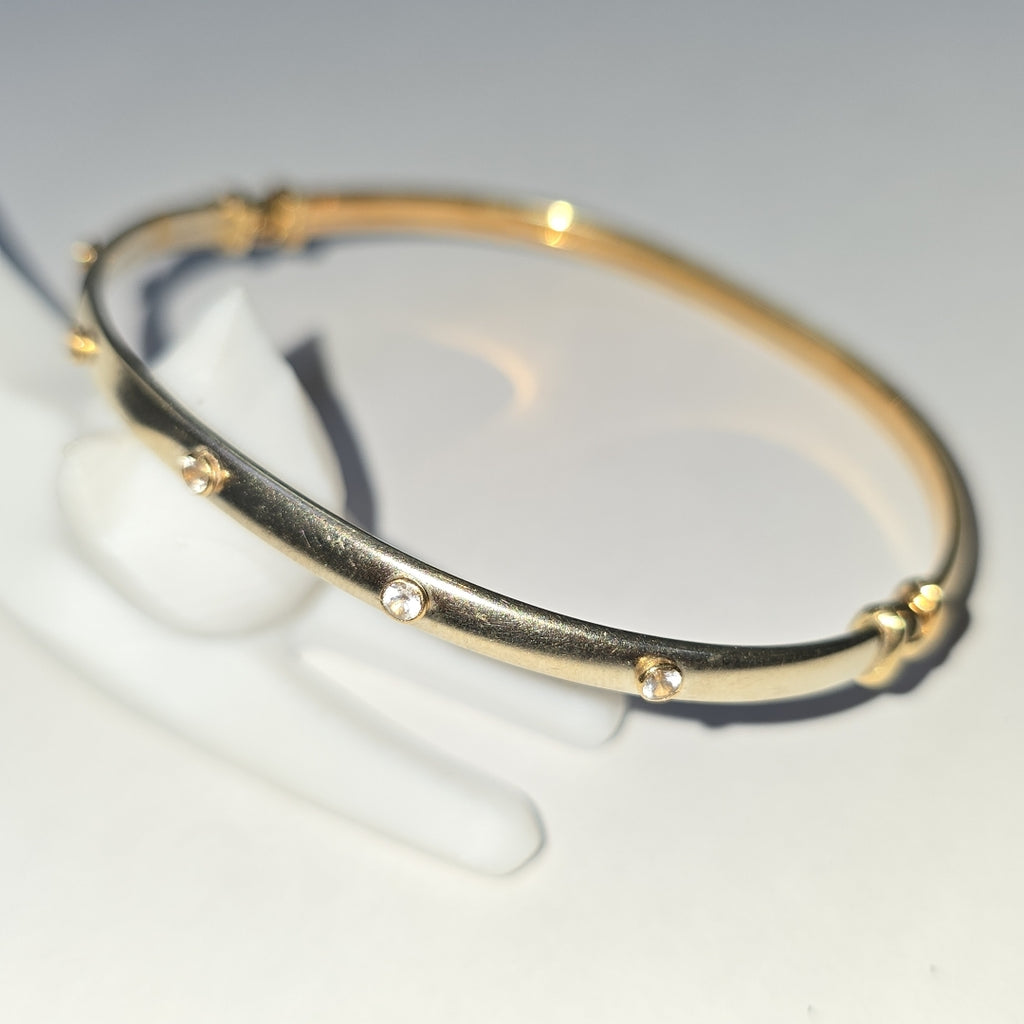 PULSERA RIGIDA ORO 14 K 6 GRMS (SEMINUEVO)