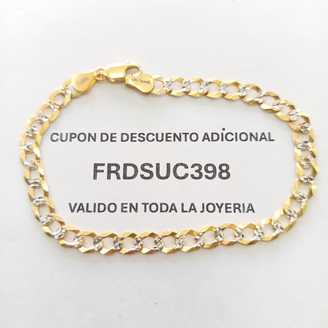 PULSERA BARBADA 14K 21 CM 6.3 GR (NUEVO)
