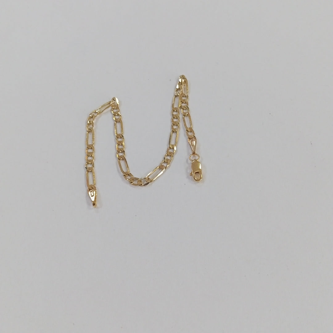 PULSERA TEJIDO 3X1 14K 18 CM 2.6 GR (NUEVO)