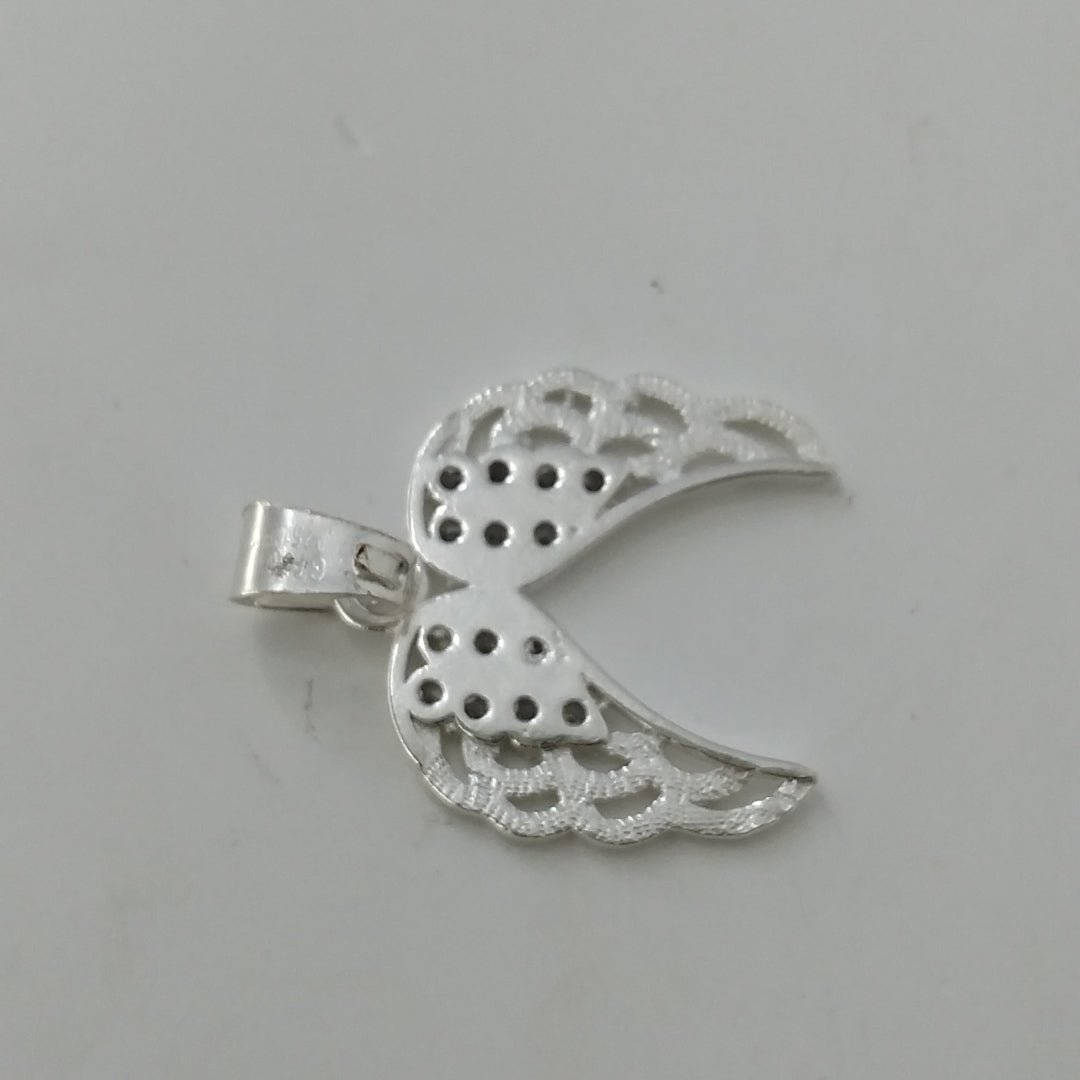 DIJE ALAS C/CIRCONIAS PLATA .925 2.3 GR (NUEVO)