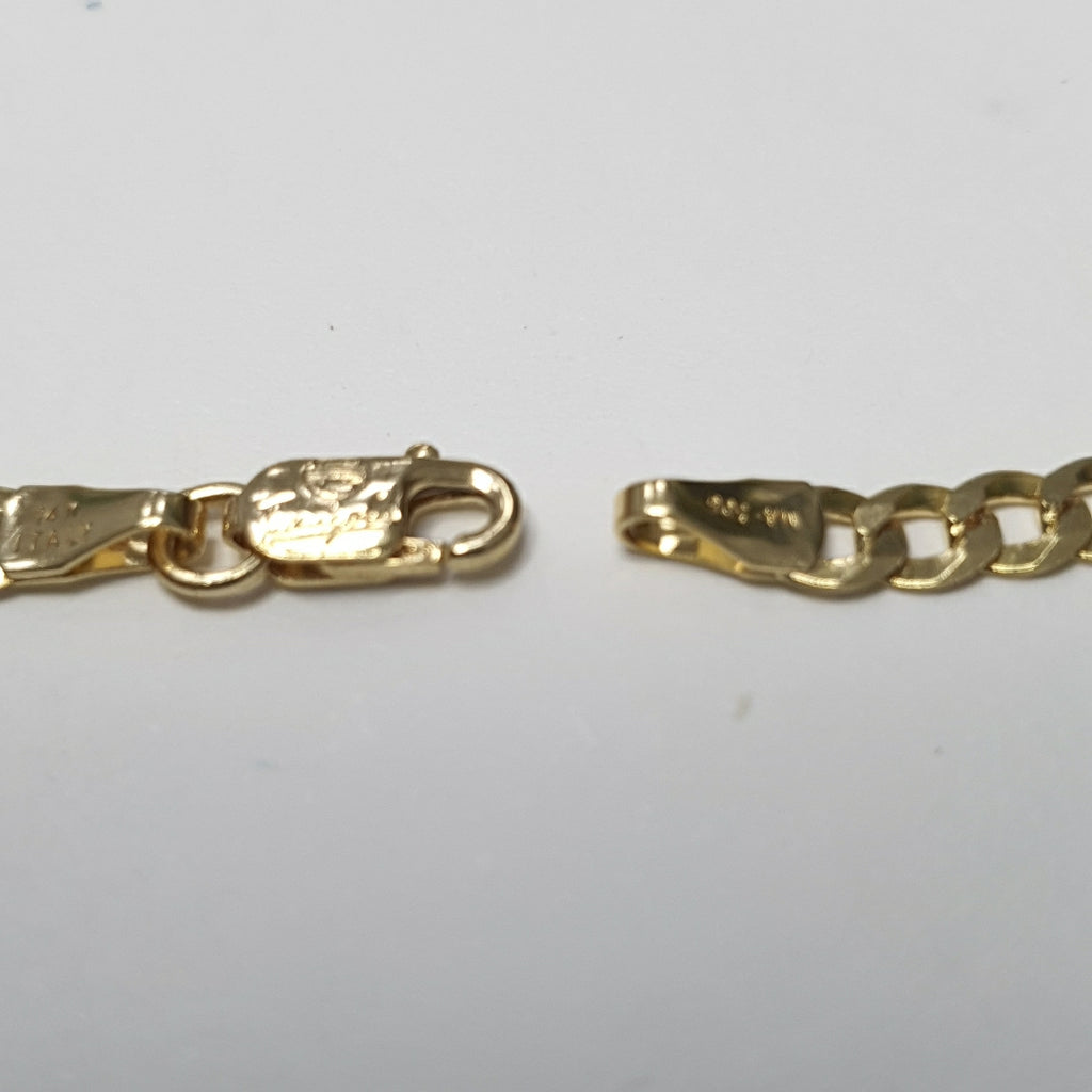 PULSERAS CABALLERO BARBADA AMARILLA ORO 14K 2.9 (NUEVO)
