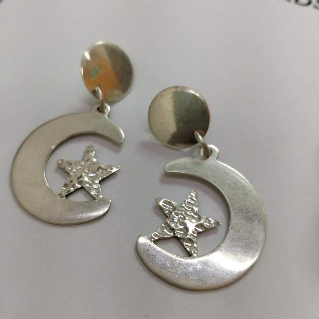 ARETES PAR, BROQUELES PAR PLATA 58 GRMS (SEMINUEVO)