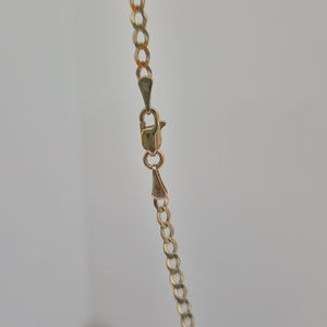 CADENAS TEJIDO BARBADA ORO 14K 60 CM 5.4 GR (NUEVO)