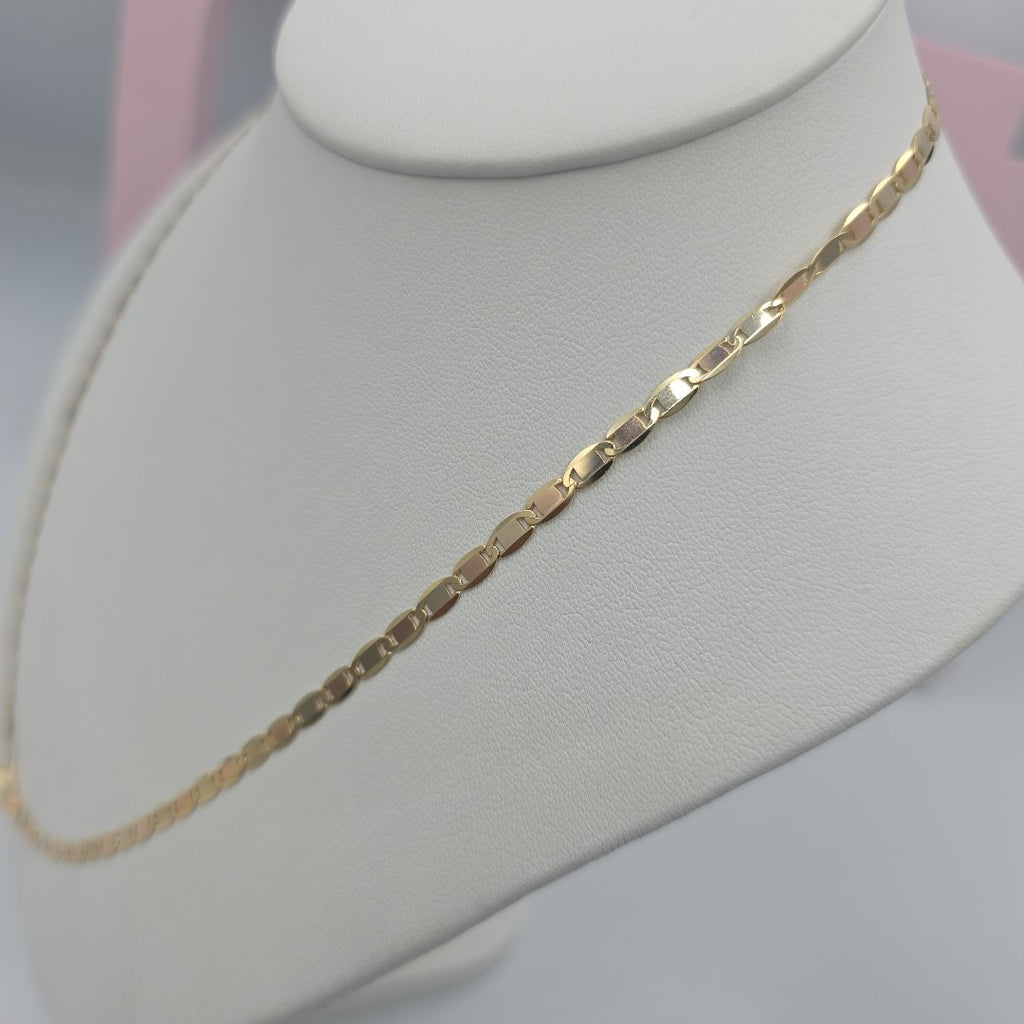 CADENAS VALENTINA/ESPEJO ORO 14K 9.9 (NUEVO)