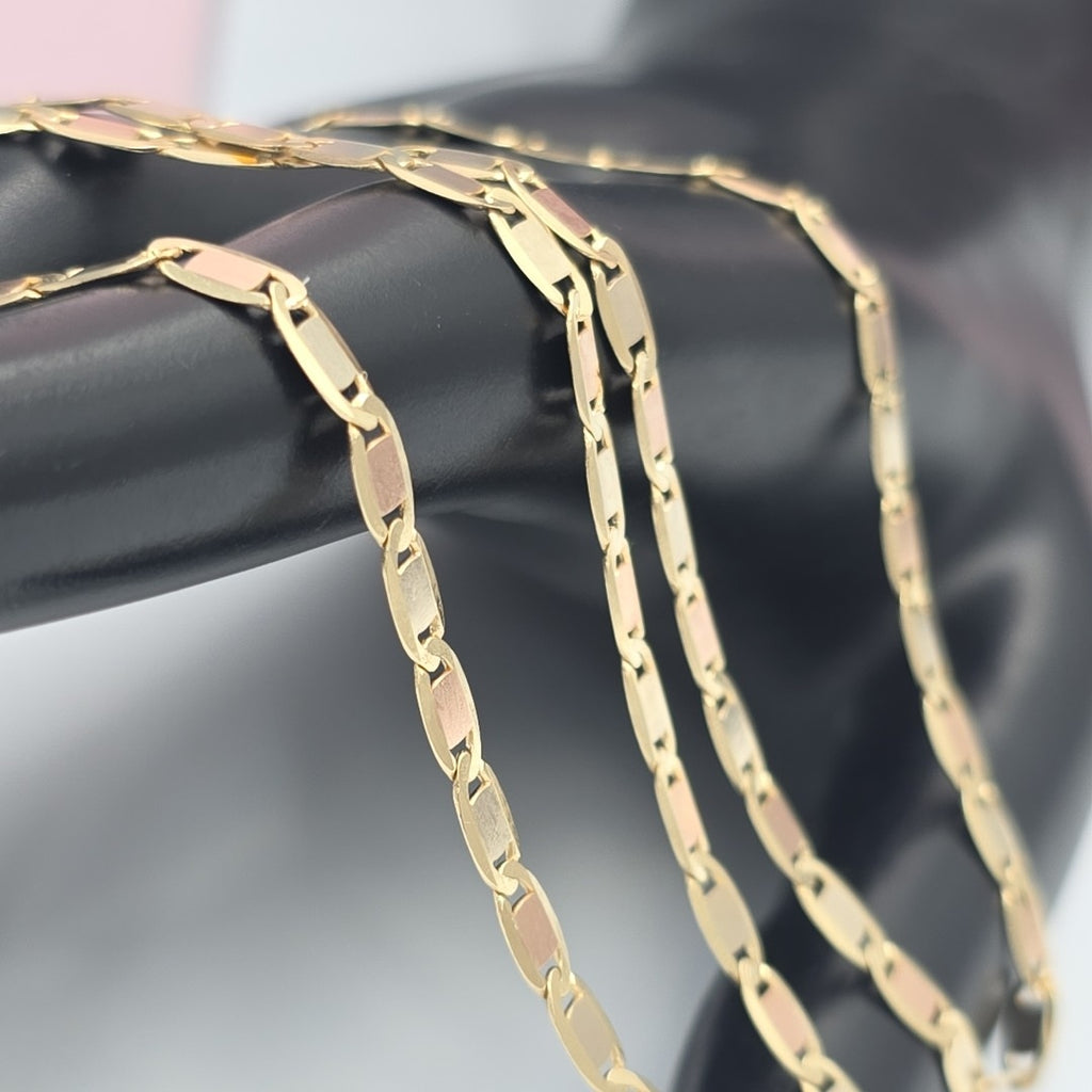 CADENAS VALENTINA/ESPEJO ORO 14K 10.9 (NUEVO)