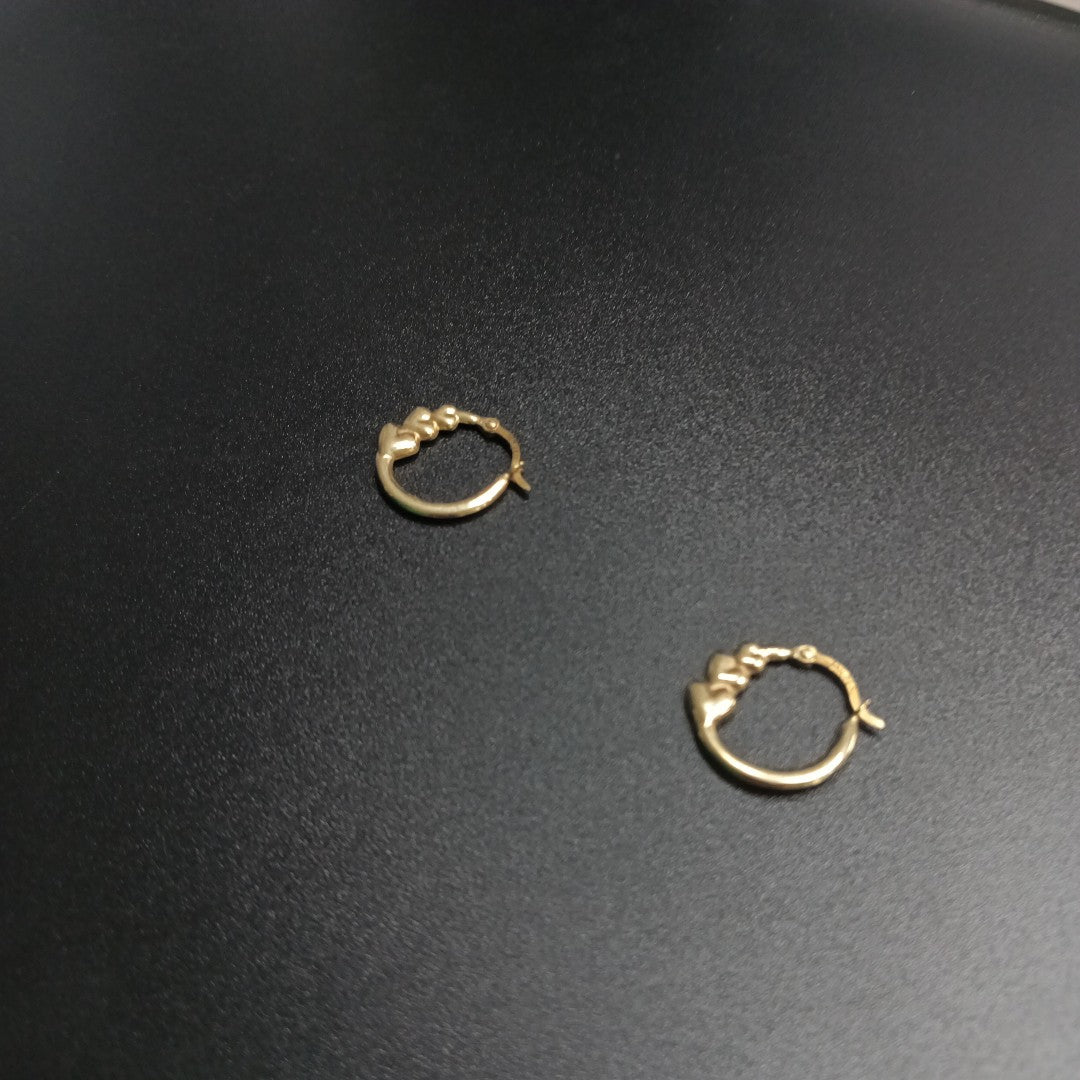ARETES PAR ORO 10 K 0.6 GRMS (SEMINUEVO)