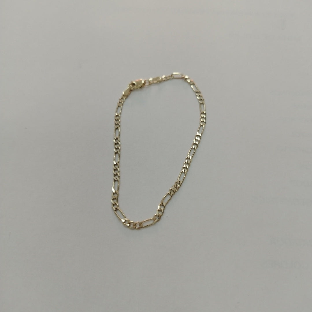 PULSERA TEJIDO 3X1 14K 18 CM 2 GR (NUEVO)