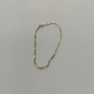 PULSERA TEJIDO 3X1 14K 18 CM 2 GR (NUEVO)