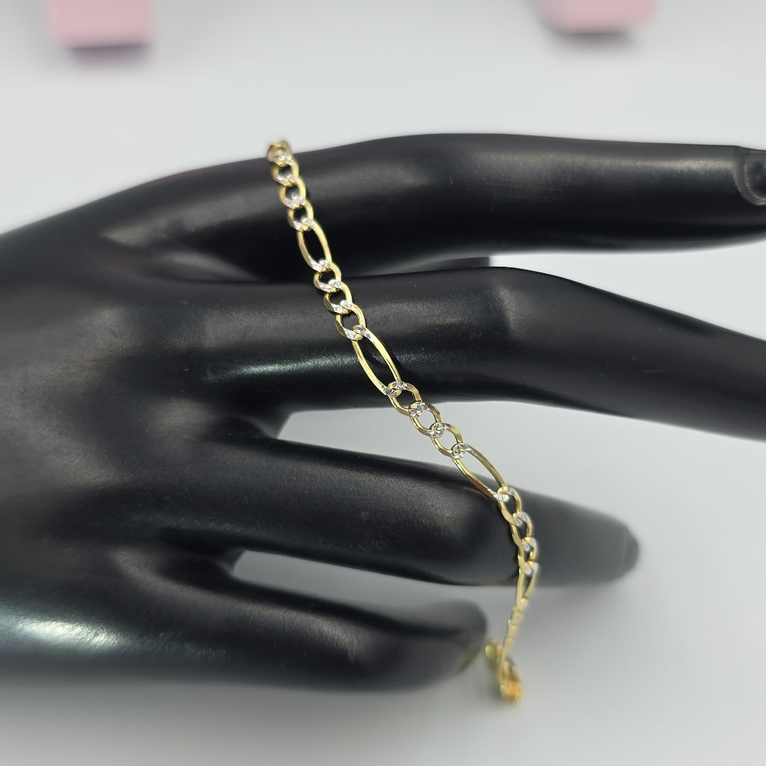 PULSERAS DAMA CARTIER 3 1 DIAMANTADA ORO 14K 2.6 (NUEVO)