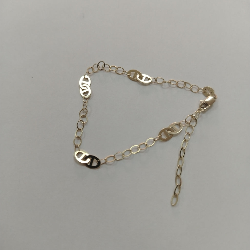 PULSERA ESPECIAL 14K 21 CM 1.8 GR (NUEVO)