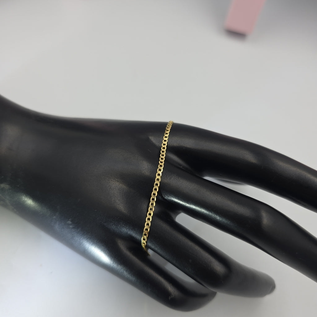 PULSERAS DAMA BARBADA AMARILLA ORO 14K 1.2 (NUEVO)