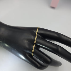 PULSERAS DAMA BARBADA AMARILLA ORO 14K 1.2 (NUEVO)