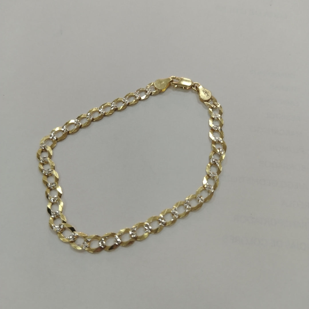 PULSERA BARBADA 14K 21 CM 6.4 GR (NUEVO)