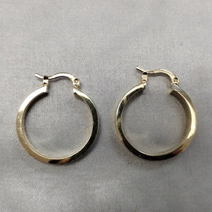 ARETES TEJIDO ARRACADAS FACETADAS 14K 2.9 GR (NUEVO)