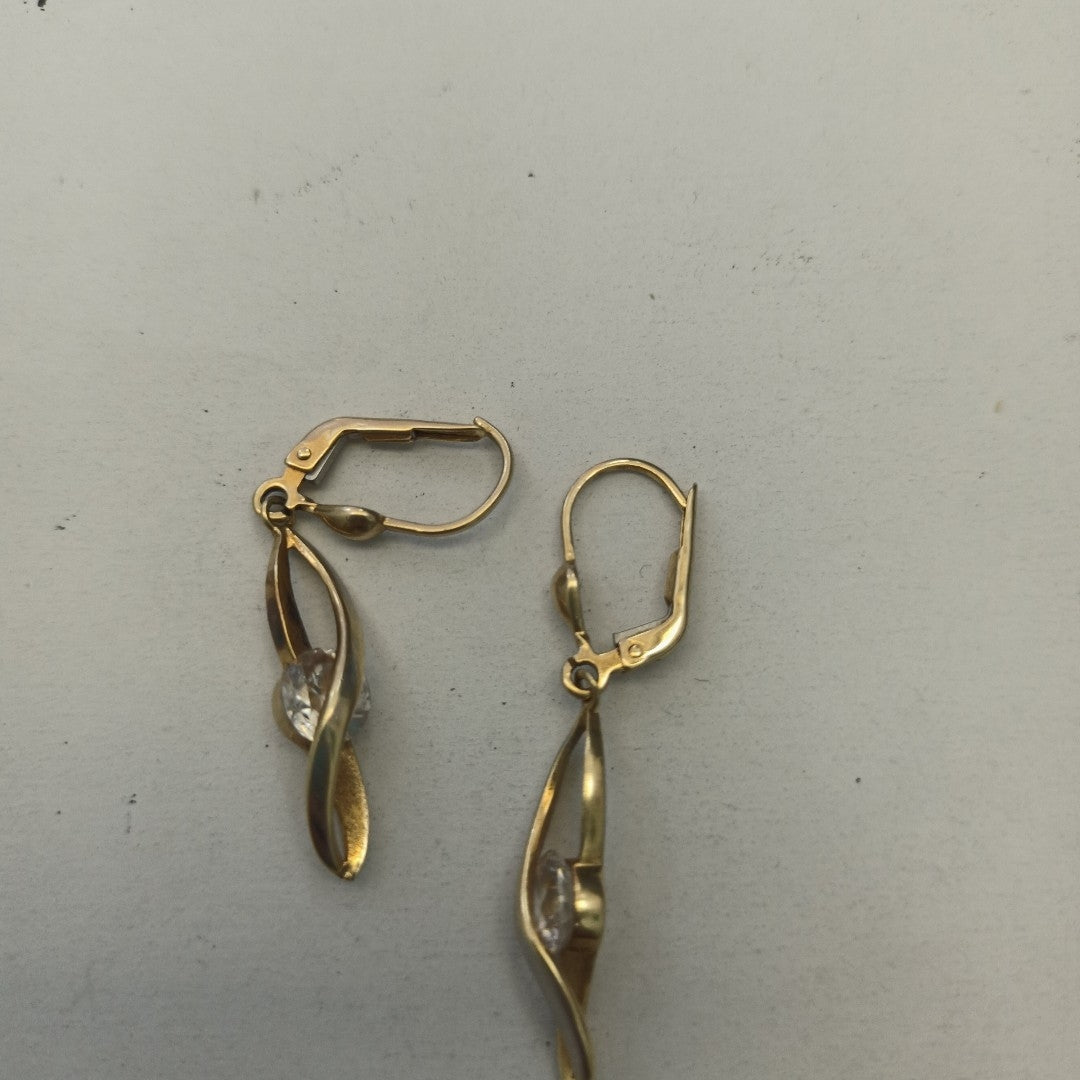 ARETES PAR ORO 14 K 4,00 GRMS (SEMINUEVO)