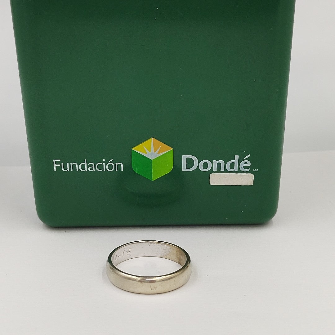 ARGOLLA ORO, ORO BLANCO 8 K 6.4 GRMS (SEMINUEVO)