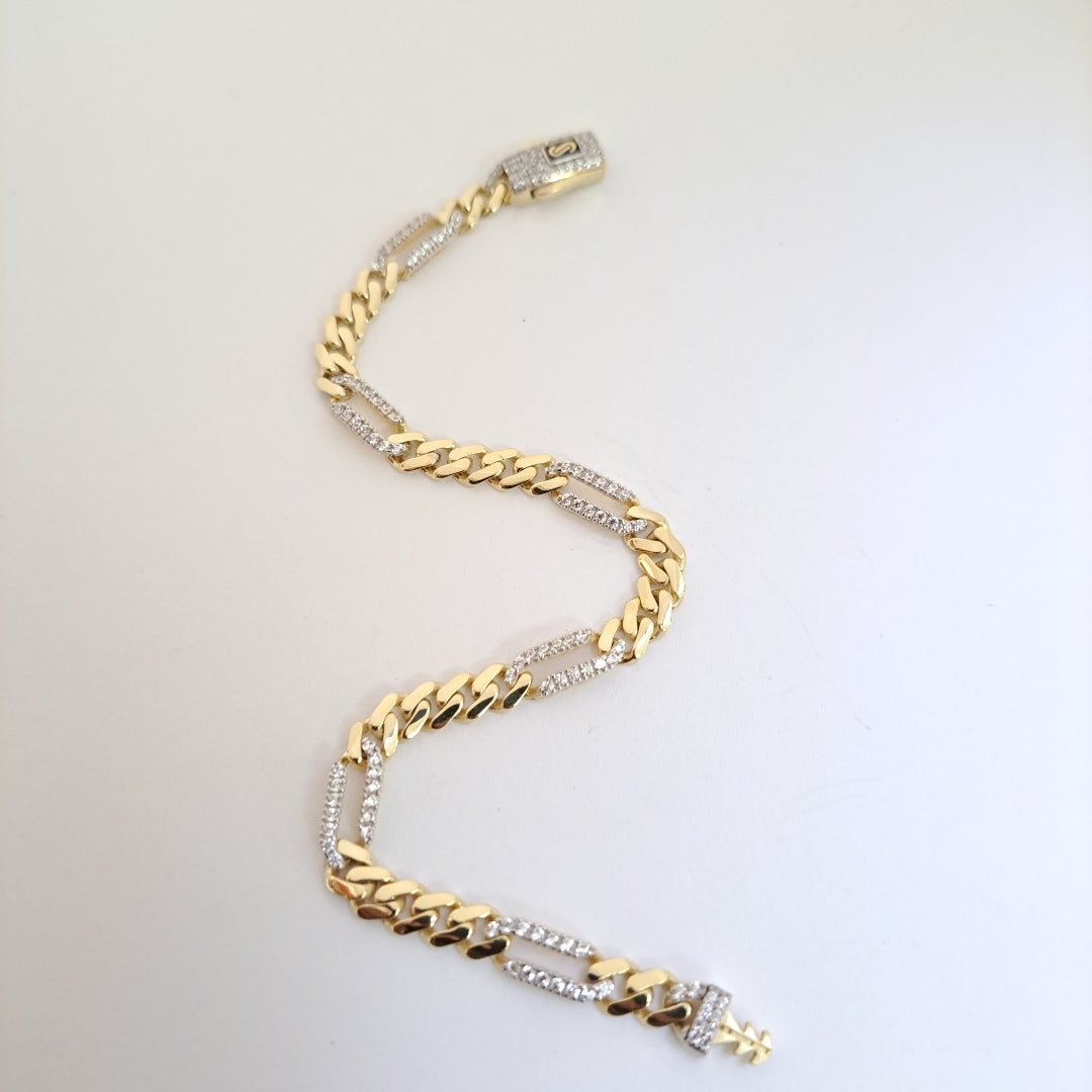 PULSERA MONACO ORO 10K 5.8 (NUEVO)