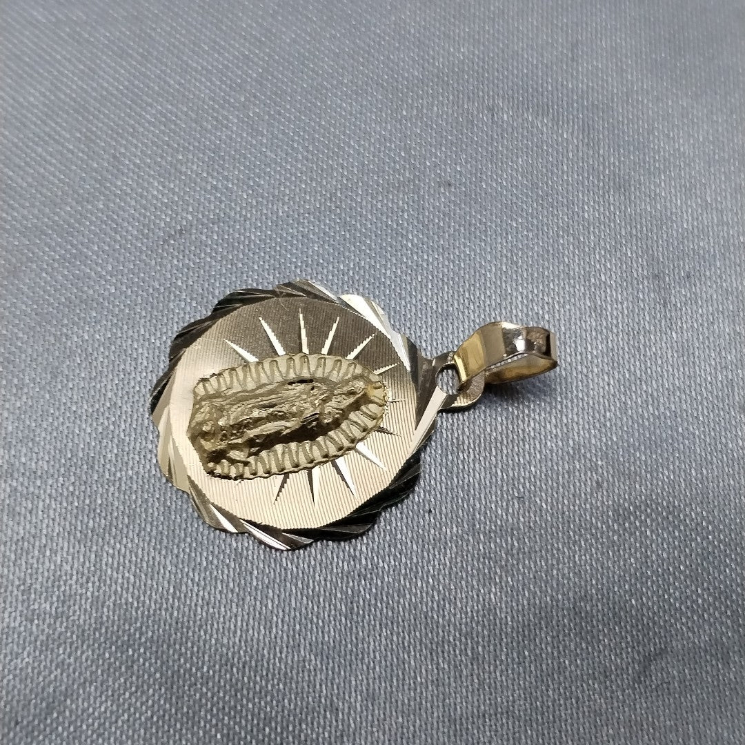 DIJE MEDALLA RELIGIOSA 14K 0.8 GR (NUEVO)