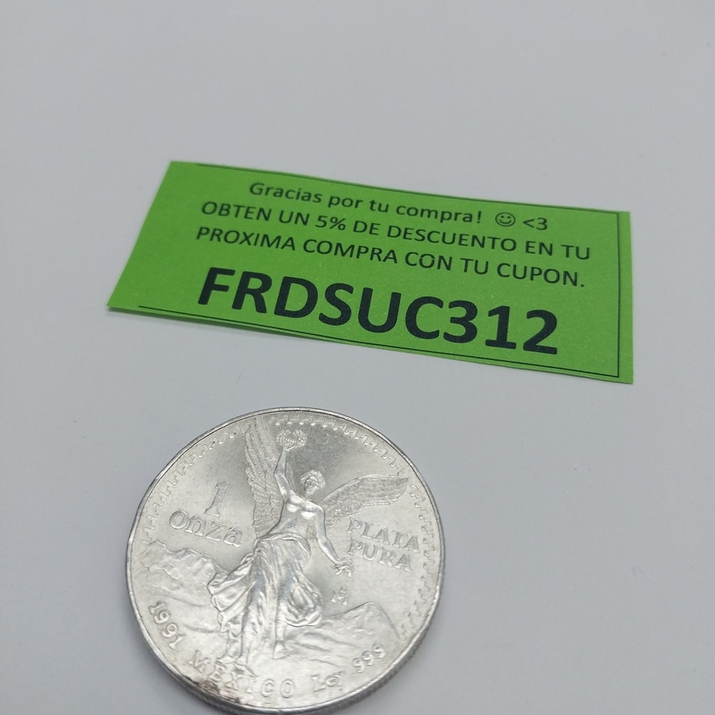 MEDALLA CONMEMORATIVA PLATA 29.2 GRMS (SEMINUEVO)