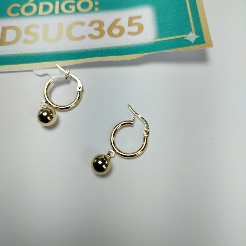 ARRACADAS ORO 14K 1.5 (NUEVO)