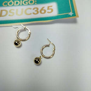 ARRACADAS ORO 14K 1.5 (NUEVO)