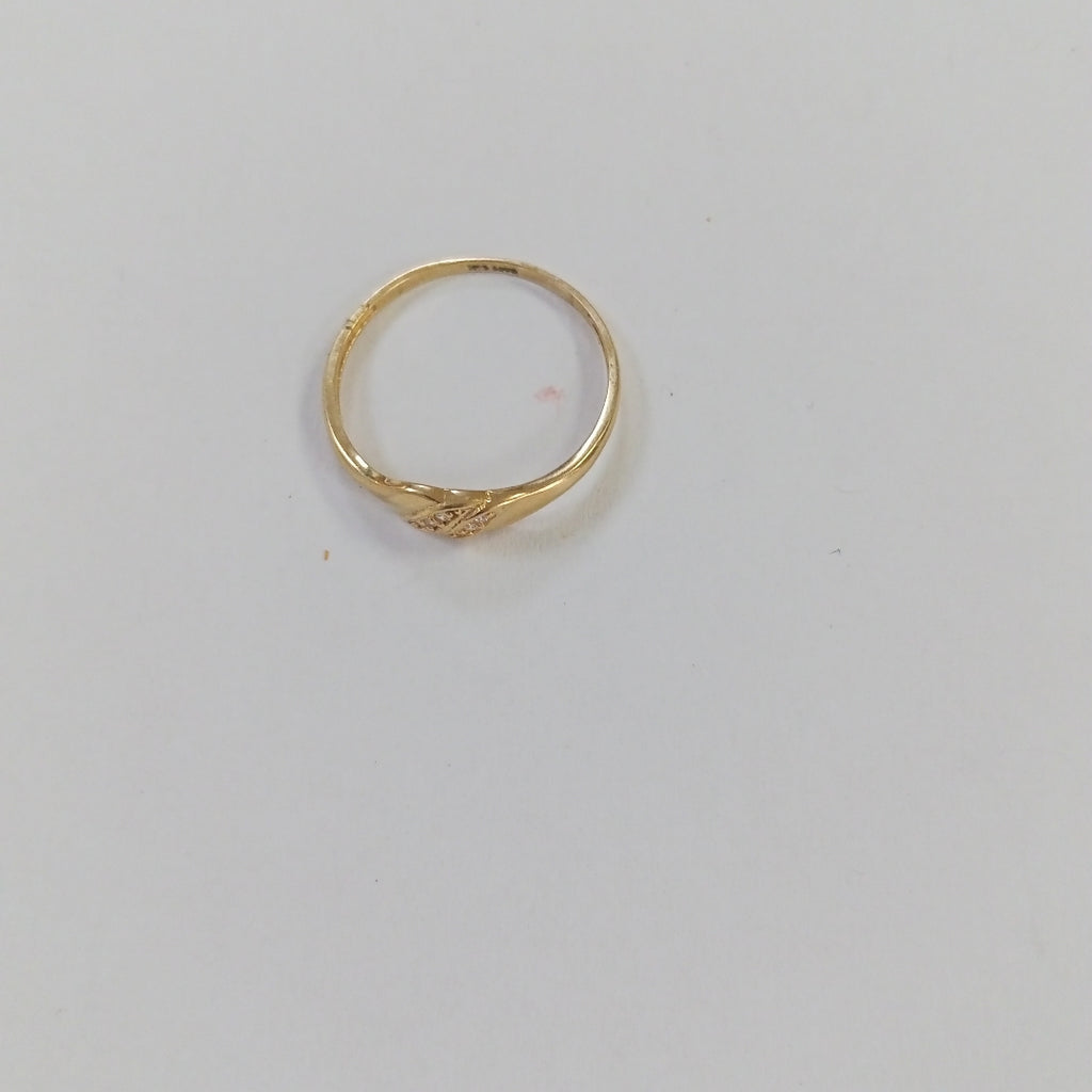 ANILLO ANILLITO C CIRCONIAS 14K 7.5 TALLA 1.2 GR (NUEVO)