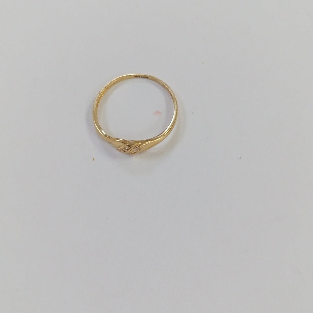 ANILLO ANILLITO C CIRCONIAS 14K 7.5 TALLA 1.2 GR (NUEVO)