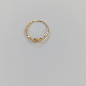 ANILLO ANILLITO C CIRCONIAS 14K 7.5 TALLA 1.2 GR (NUEVO)