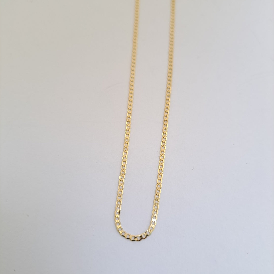 CADENAS BARBADA AMARILLA ORO 14K 2.2 (NUEVO)