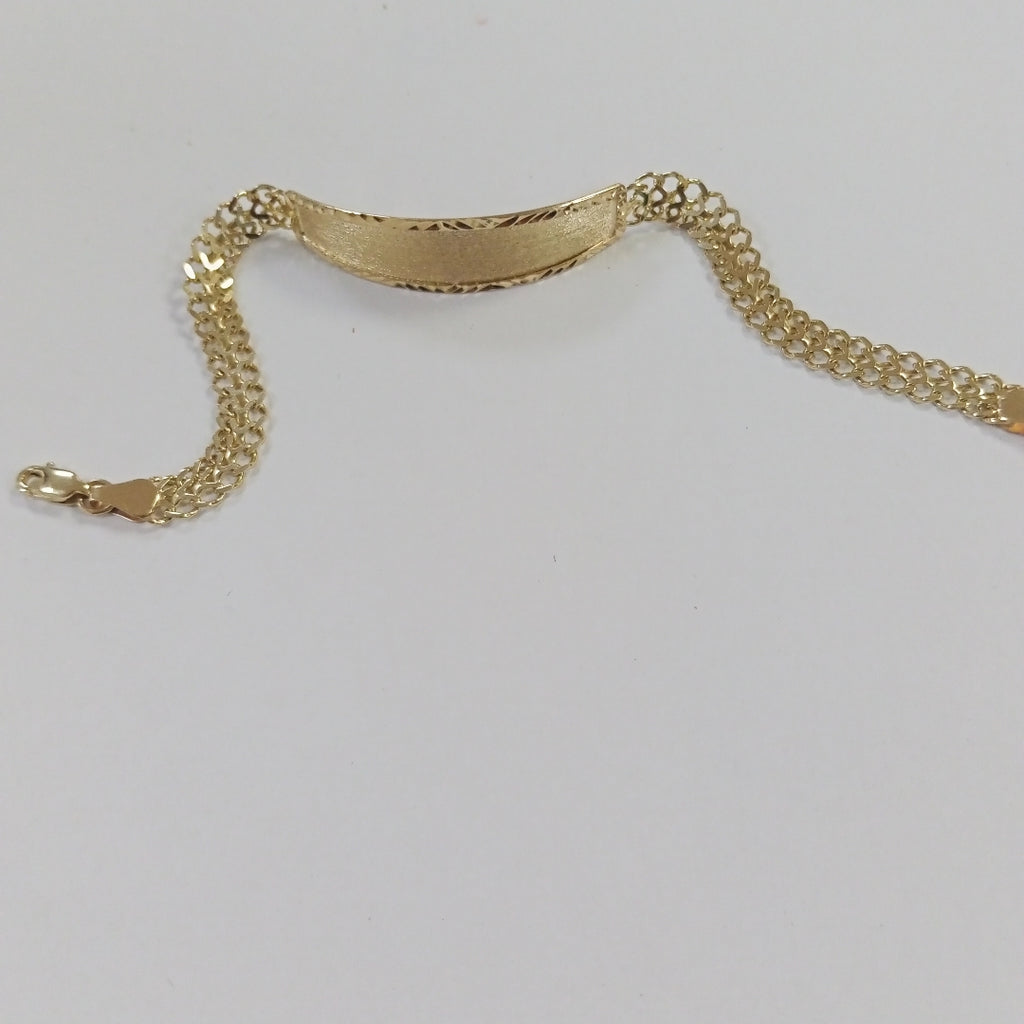 PULSERA ESCLAVA CHINO 14K 21 CM 9.9 GR (NUEVO)