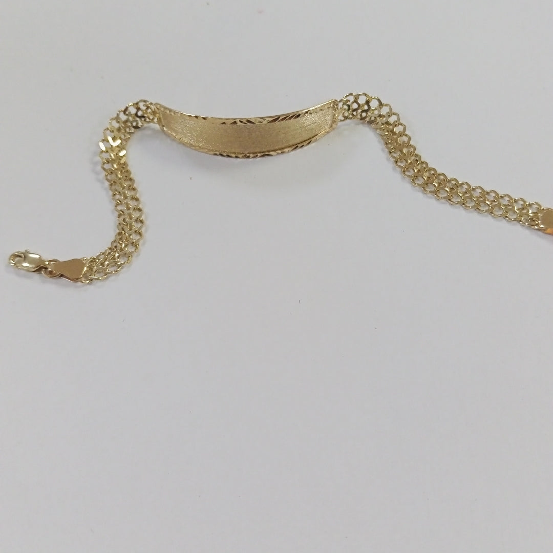 PULSERA ESCLAVA CHINO 14K 21 CM 9.9 GR (NUEVO)