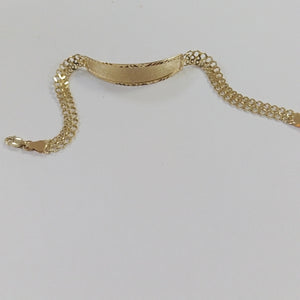 PULSERA ESCLAVA CHINO 14K 21 CM 9.9 GR (NUEVO)