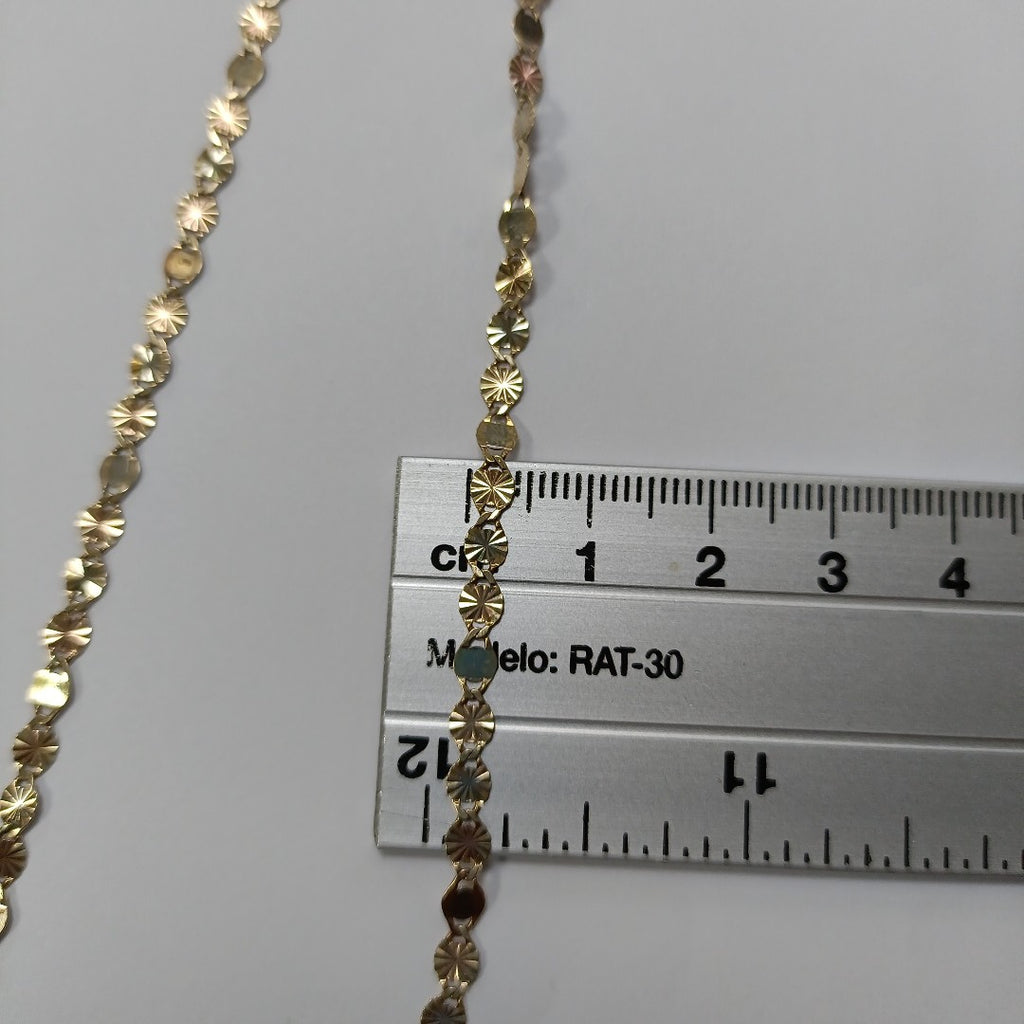 CADENA ORO, ORO COMBINADO 10 K 3.4 GRMS (SEMINUEVO)