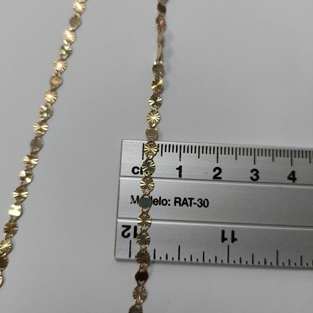 CADENA ORO, ORO COMBINADO 10 K 3.4 GRMS (SEMINUEVO)