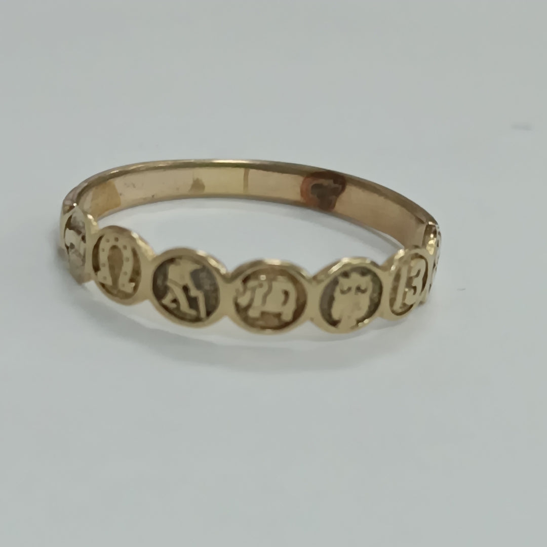 ARGOLLA DE LA SUERTE ORO 14 K 1.8 GRMS (SEMINUEVO)